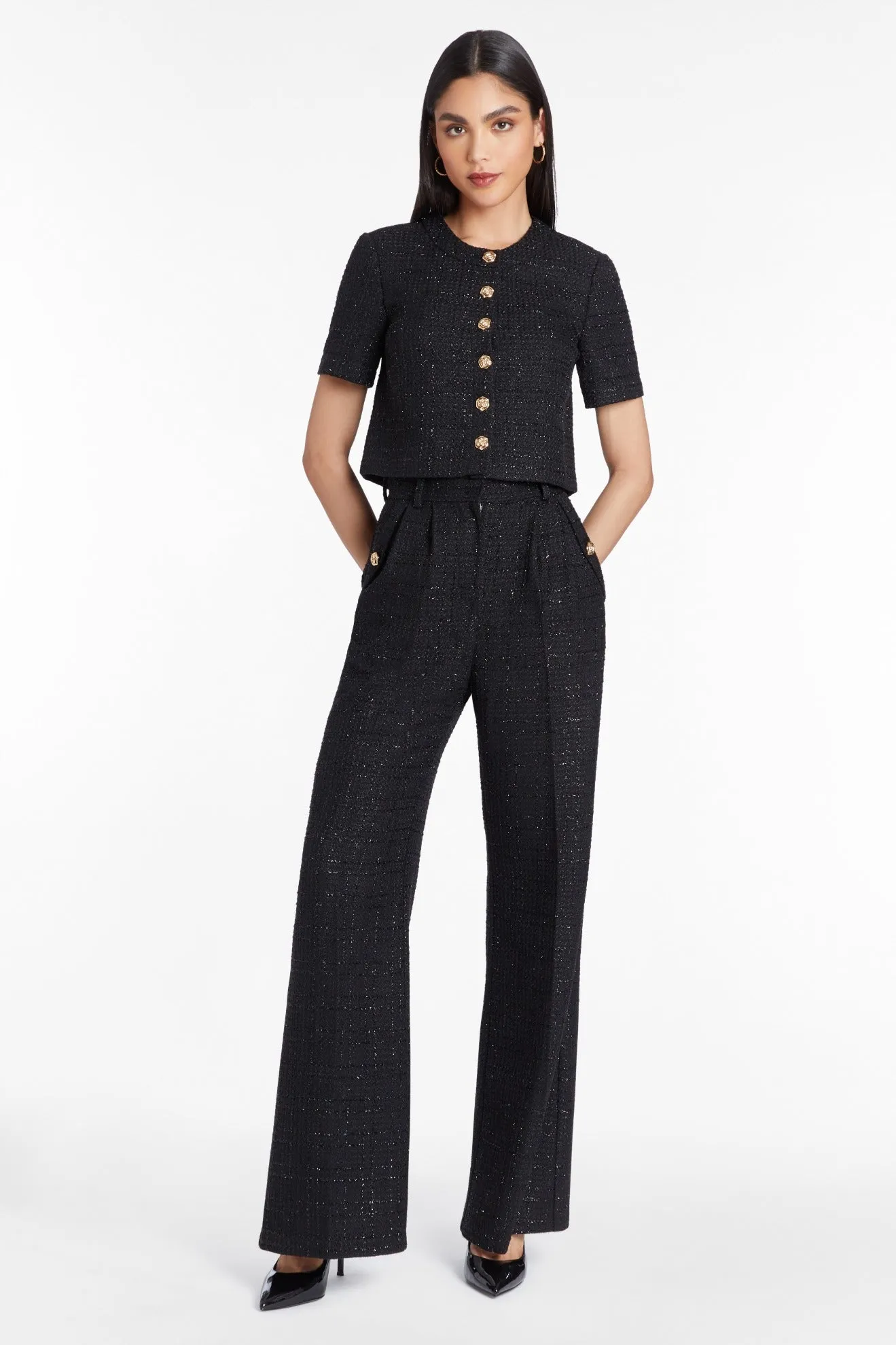 Braswell Top in Watkins Tweed sold by Amanda Uprichard product image thumbnail 5