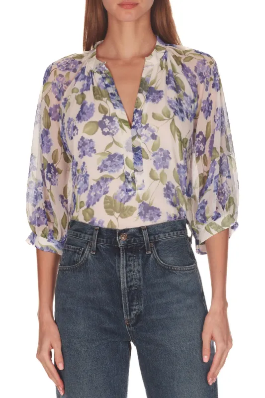 Eugenia Top in Margate Print made by Amanda Uprichard