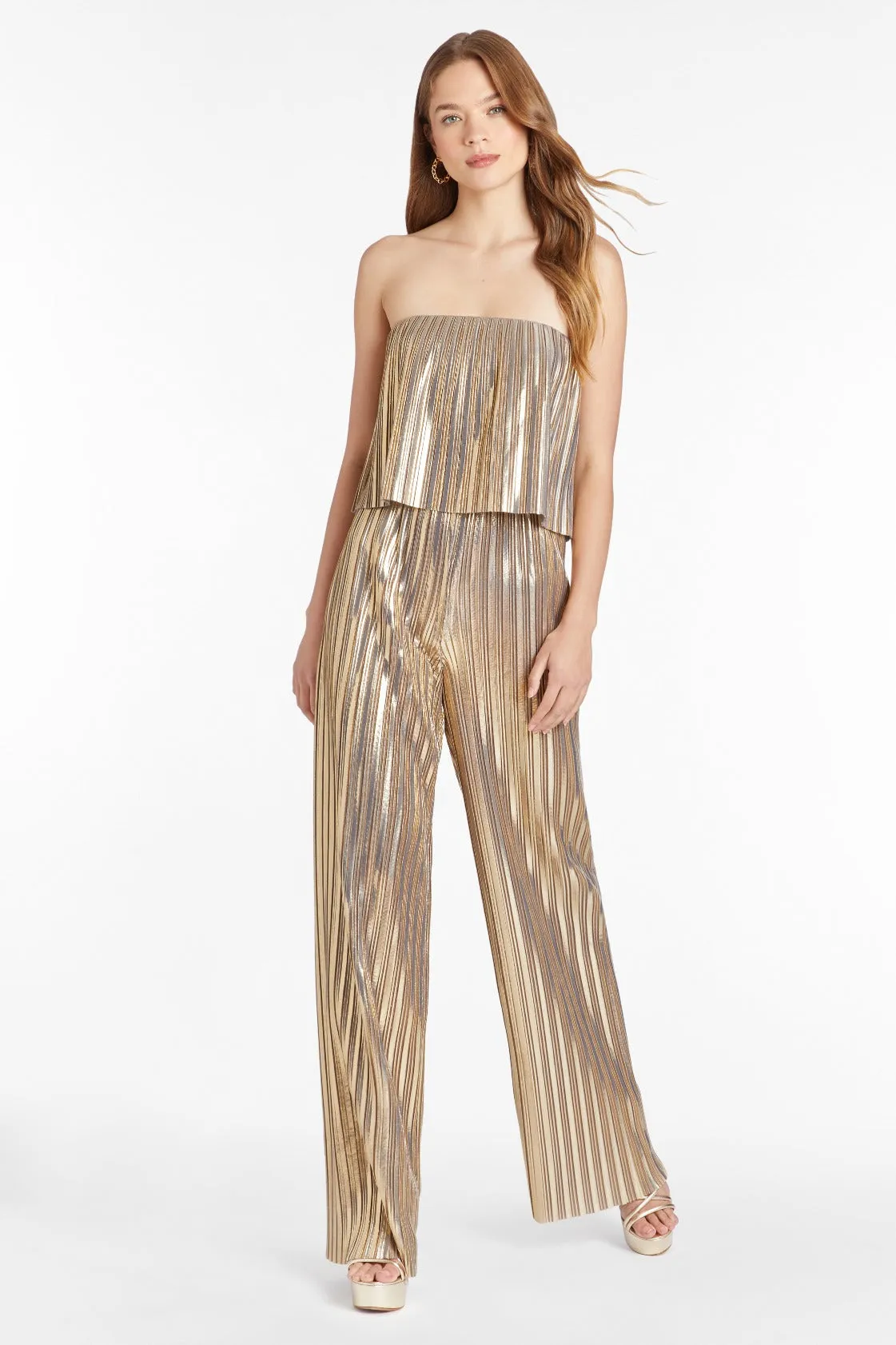 Collina Jumpsuit in Pleats sold by Amanda Uprichard product image thumbnail 2