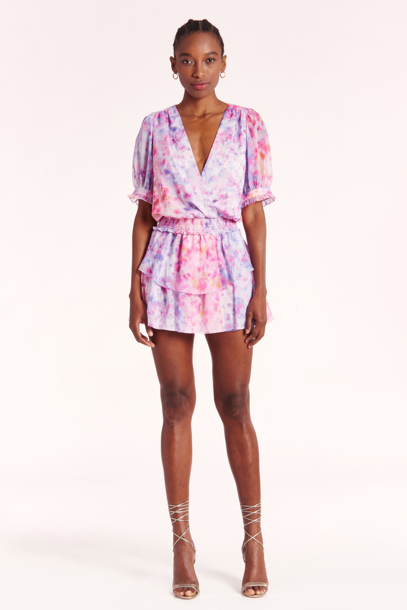 Adriel Dress in Cotton Candy Print sold by Amanda Uprichard