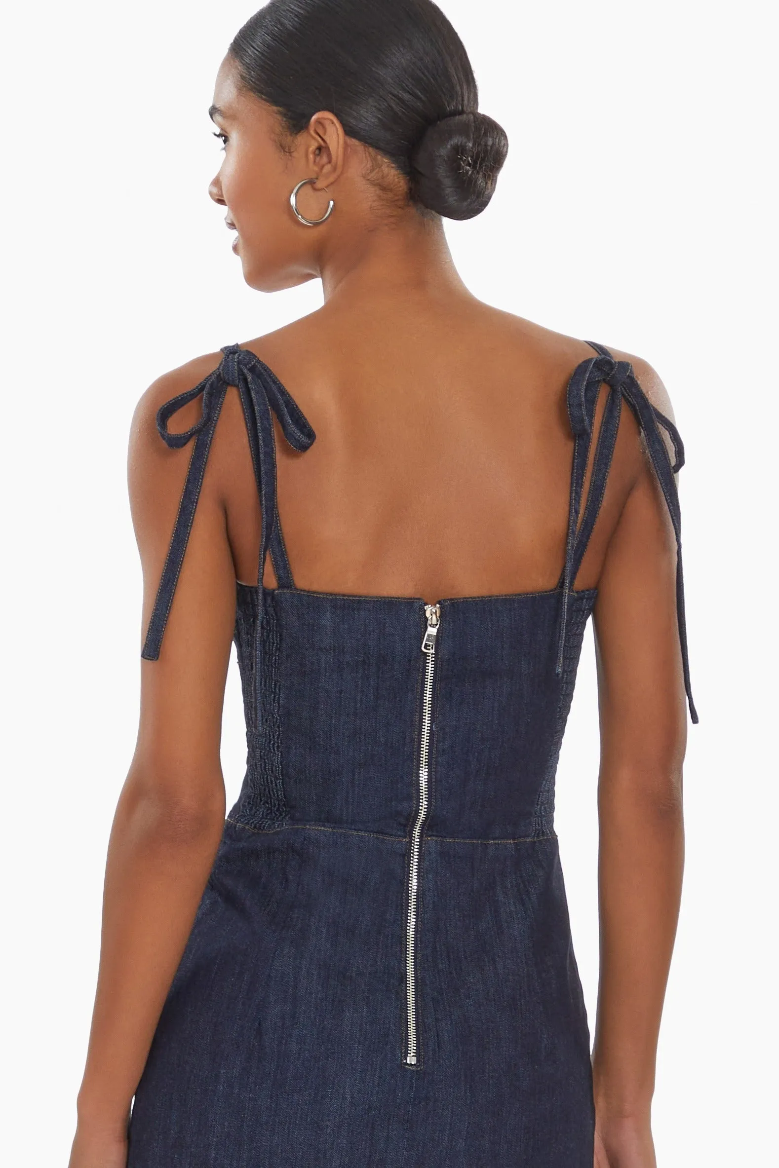 Taylor Denim Skort Romper sold by Amanda Uprichard product image thumbnail 2