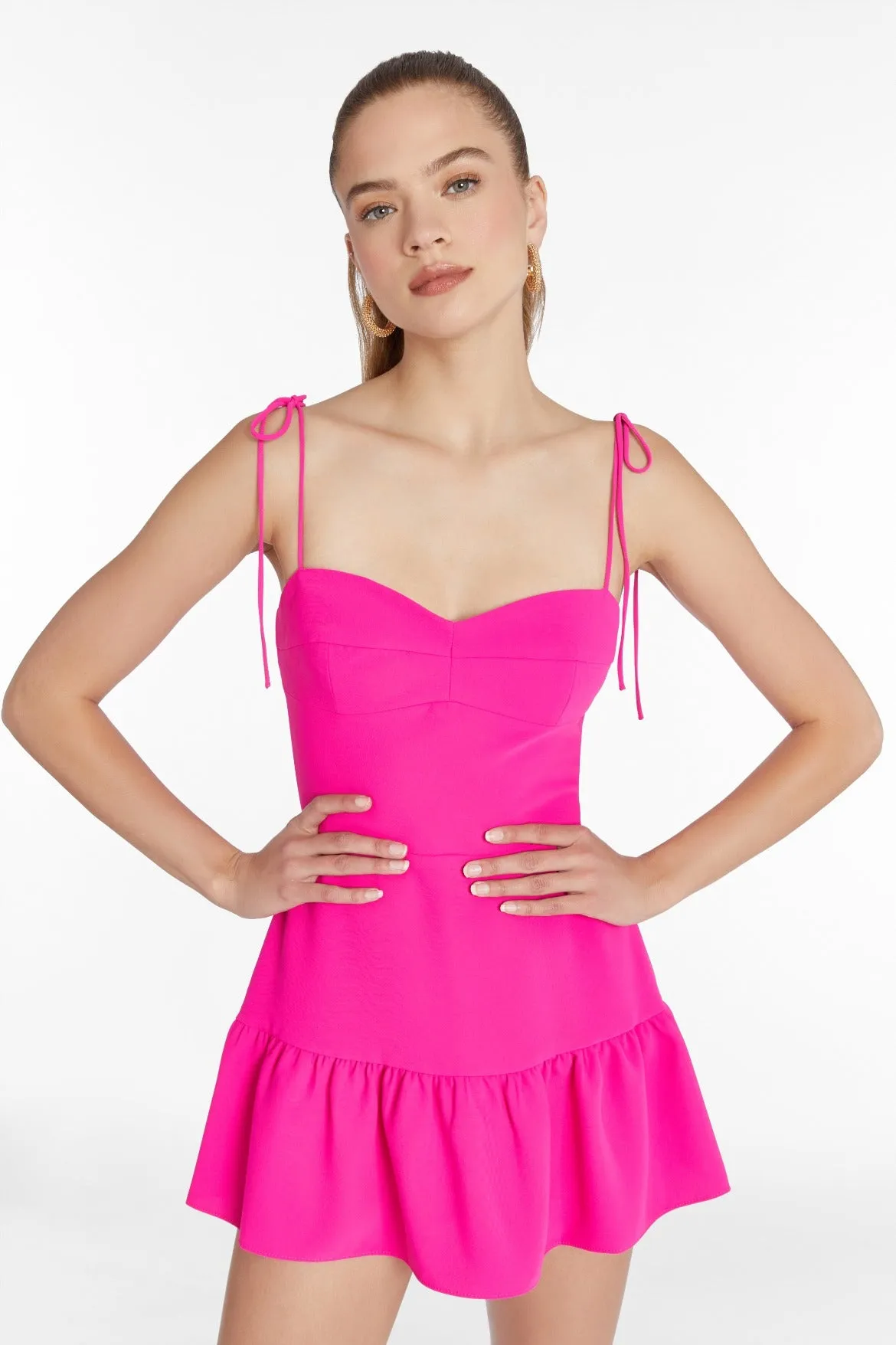 Champagne Skort Romper sold by Amanda Uprichard product image thumbnail 3