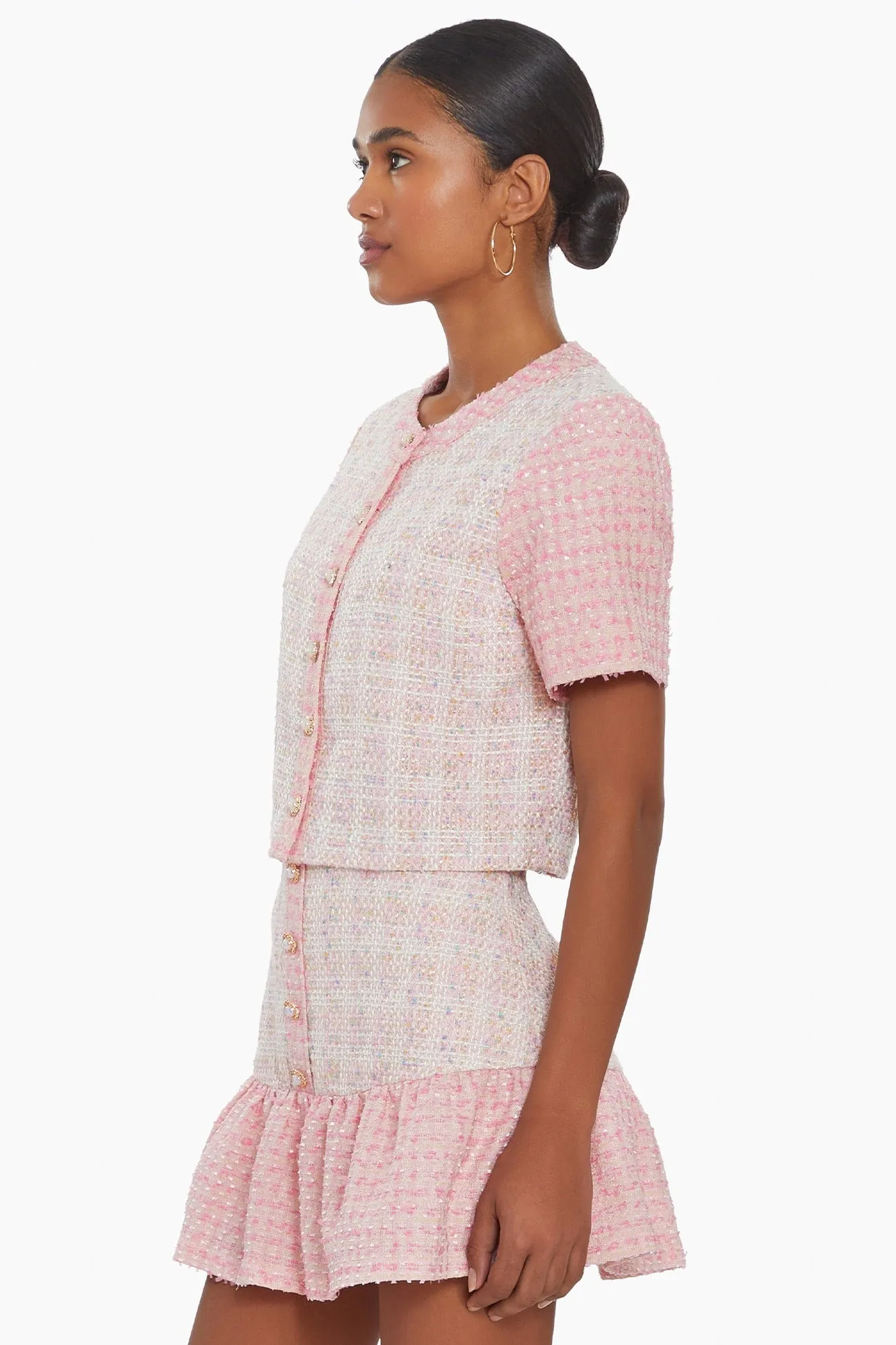 Braswell Top in Pennington Tweed sold by Amanda Uprichard product image thumbnail 2