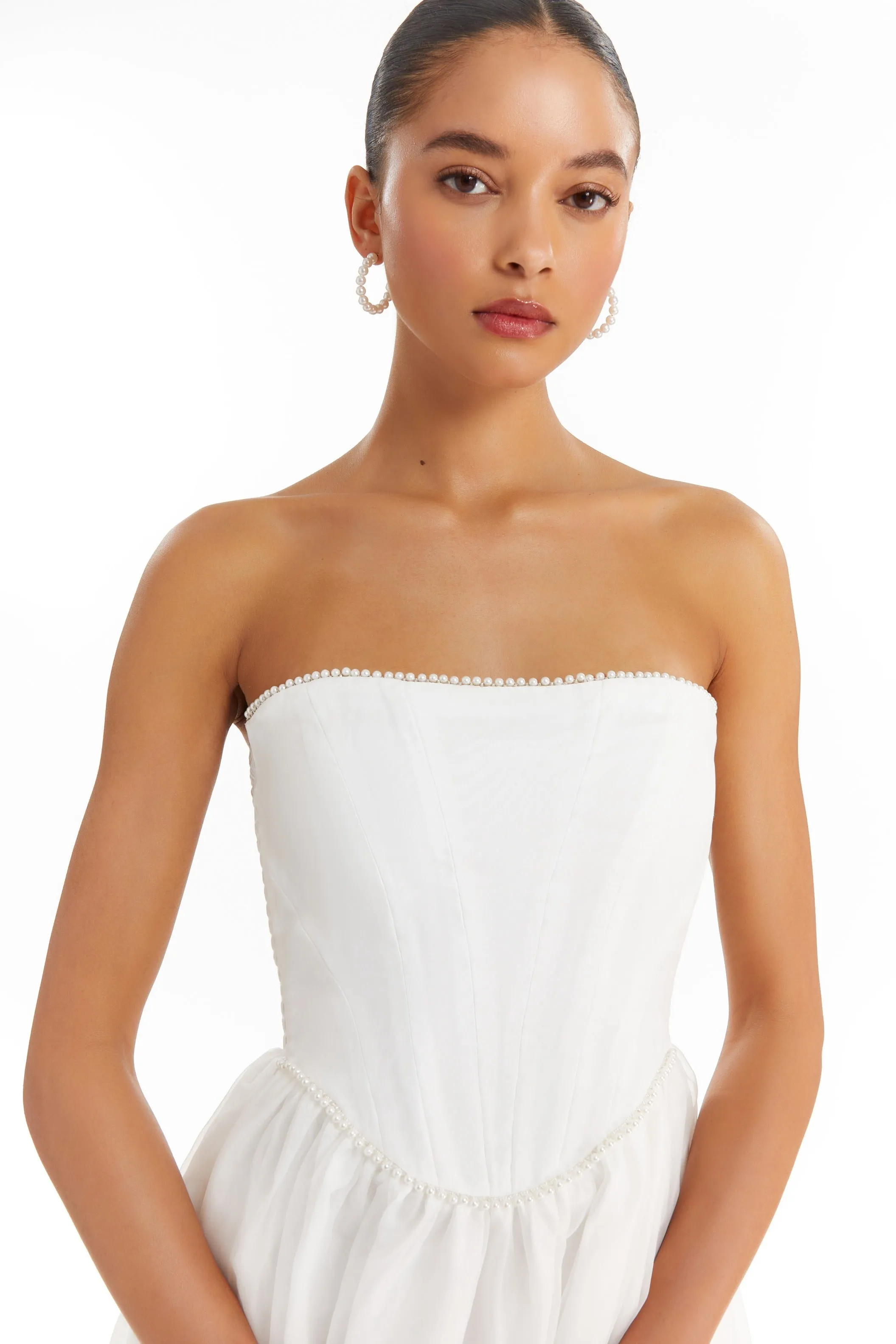 Pompeo Dress with Pearl Trim sold by Amanda Uprichard product image thumbnail 2