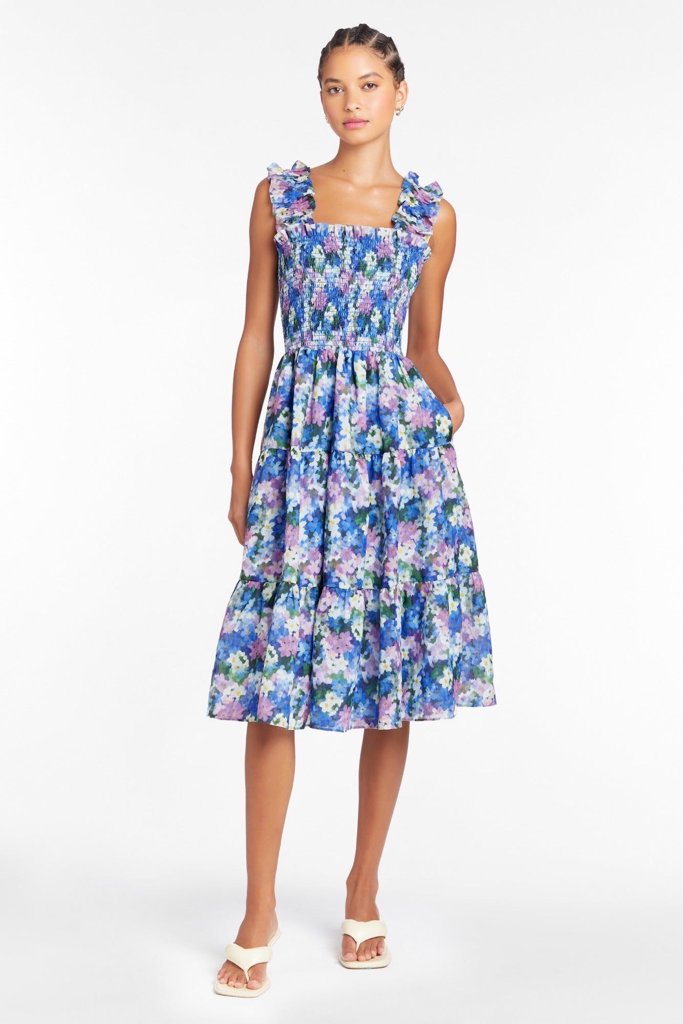 Adelene Midi Dress in Imogen sold by Amanda Uprichard