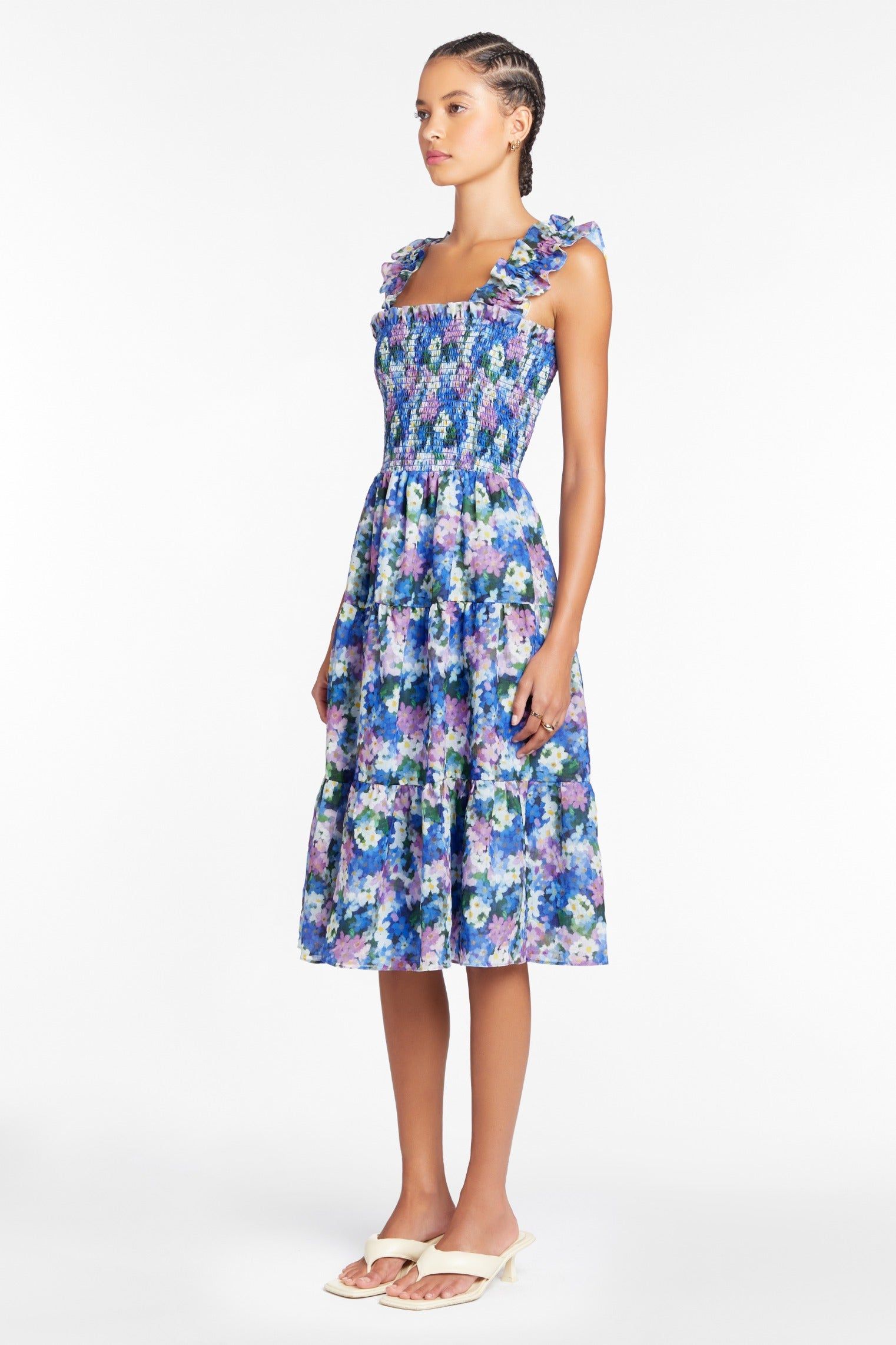 Adelene Midi Dress in Imogen sold by Amanda Uprichard product image thumbnail 4