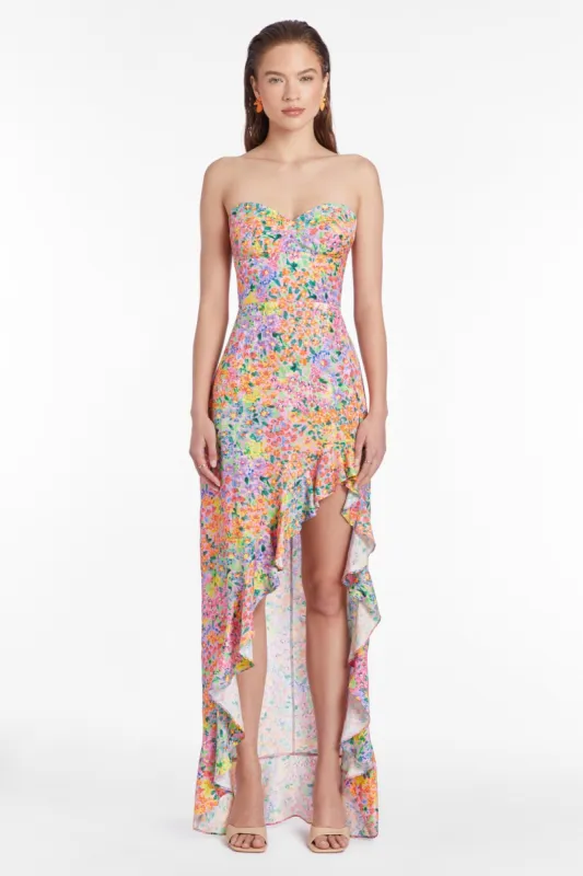 Amalia Gown in Voyage Print sold by Amanda Uprichard