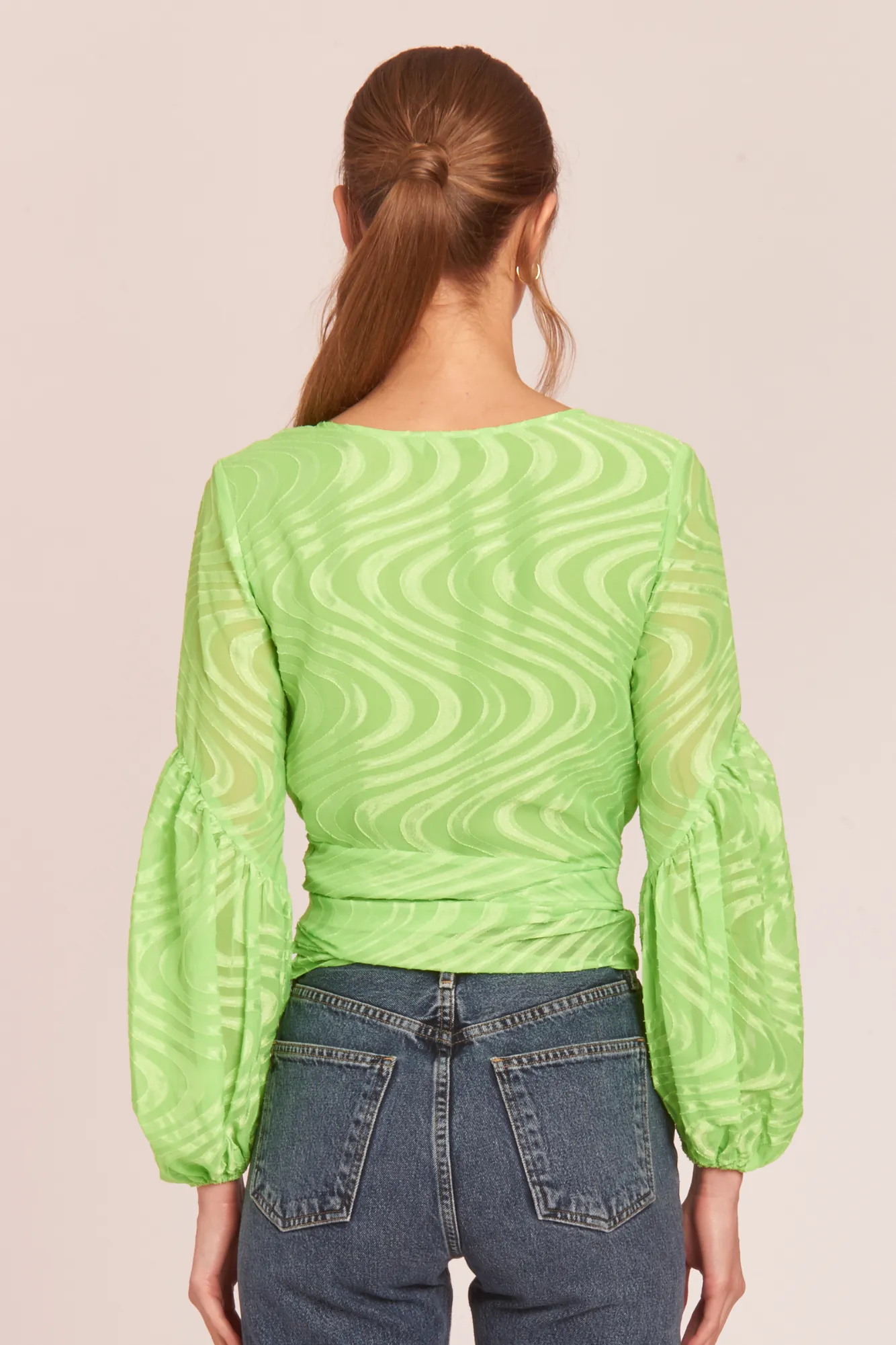 Moira Top in Swirl sold by Amanda Uprichard product image thumbnail 3