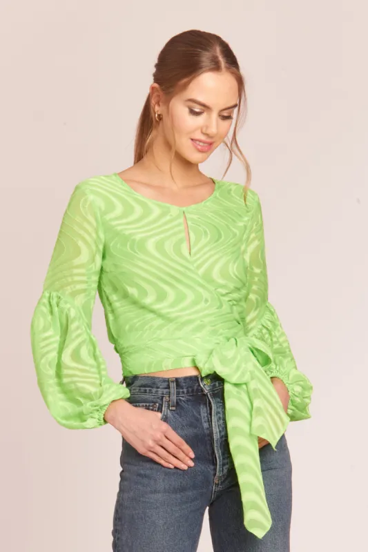 Moira Top in Swirl sold by Amanda Uprichard