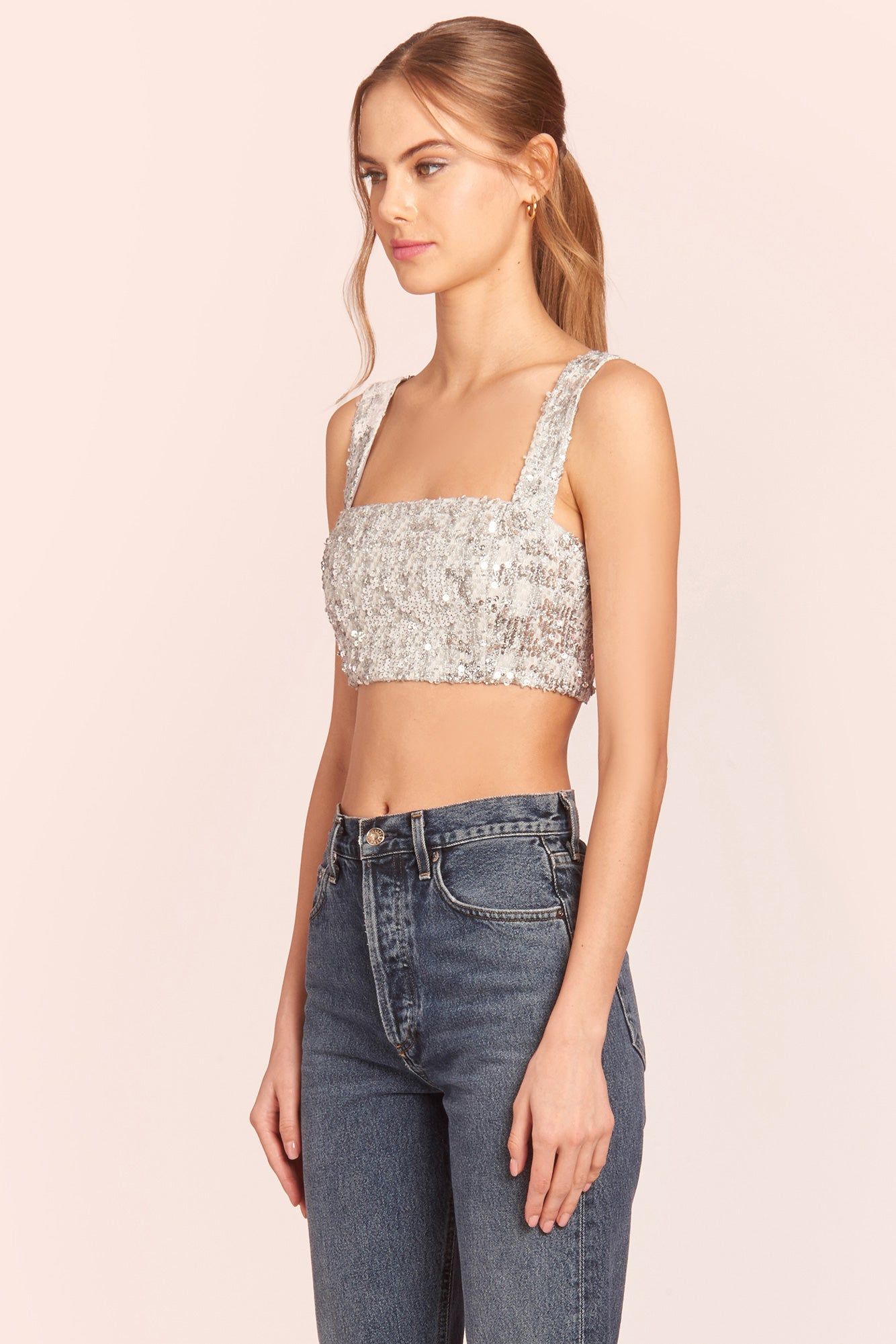 Agnes Top in Tweed sold by Amanda Uprichard product image thumbnail 5