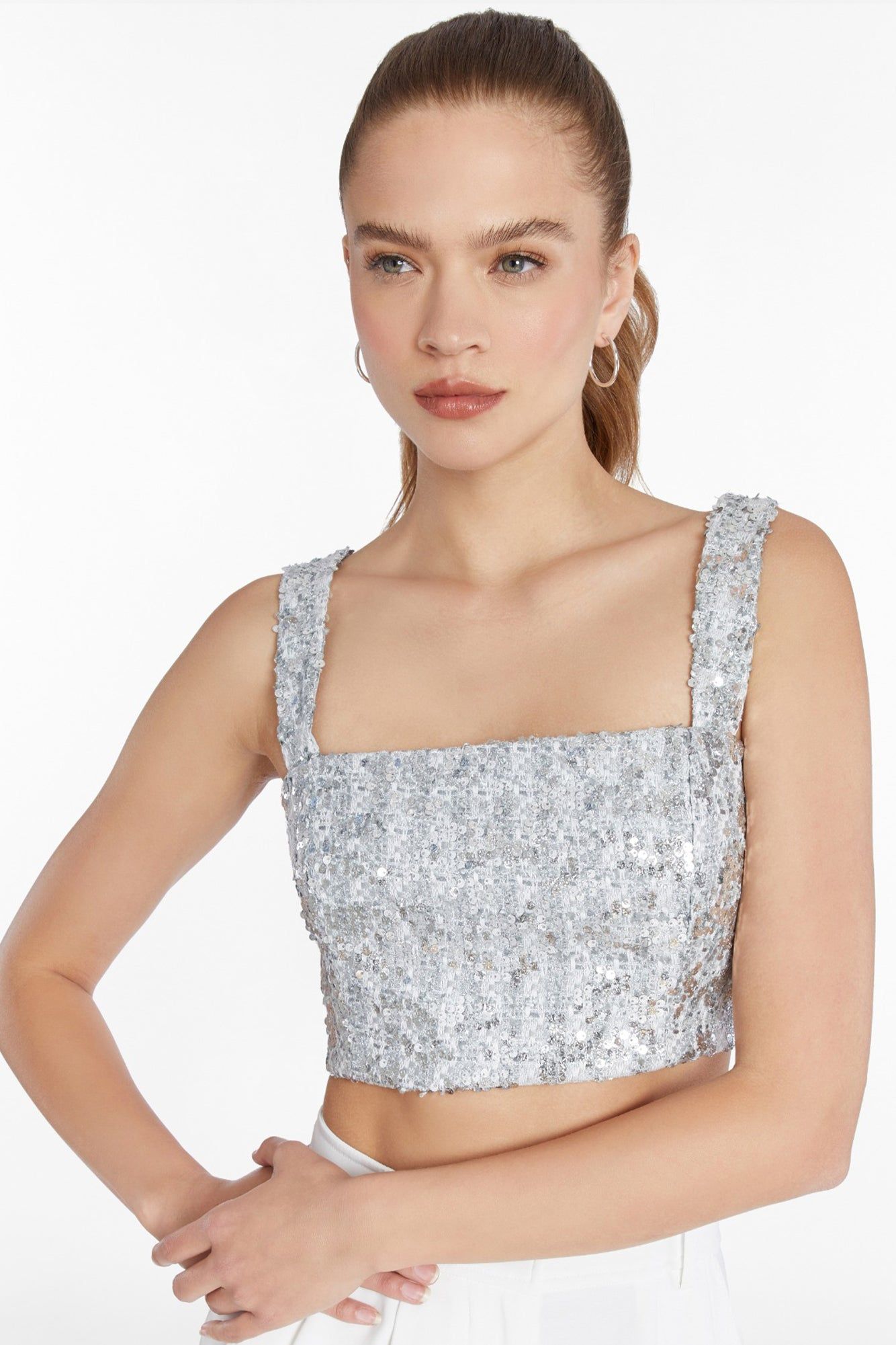 Agnes Top in Tweed sold by Amanda Uprichard product image thumbnail 2