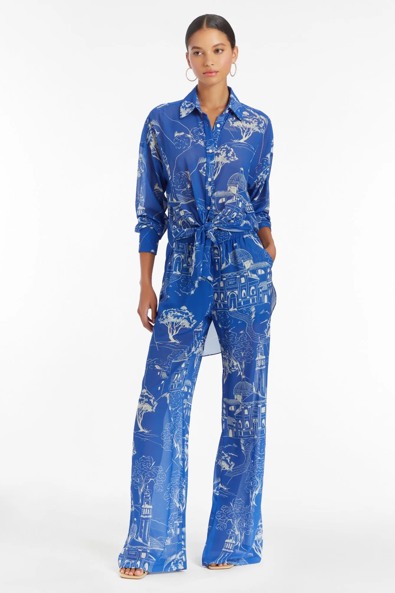 Vera Pants in Yorkshire Print sold by Amanda Uprichard product image thumbnail 2