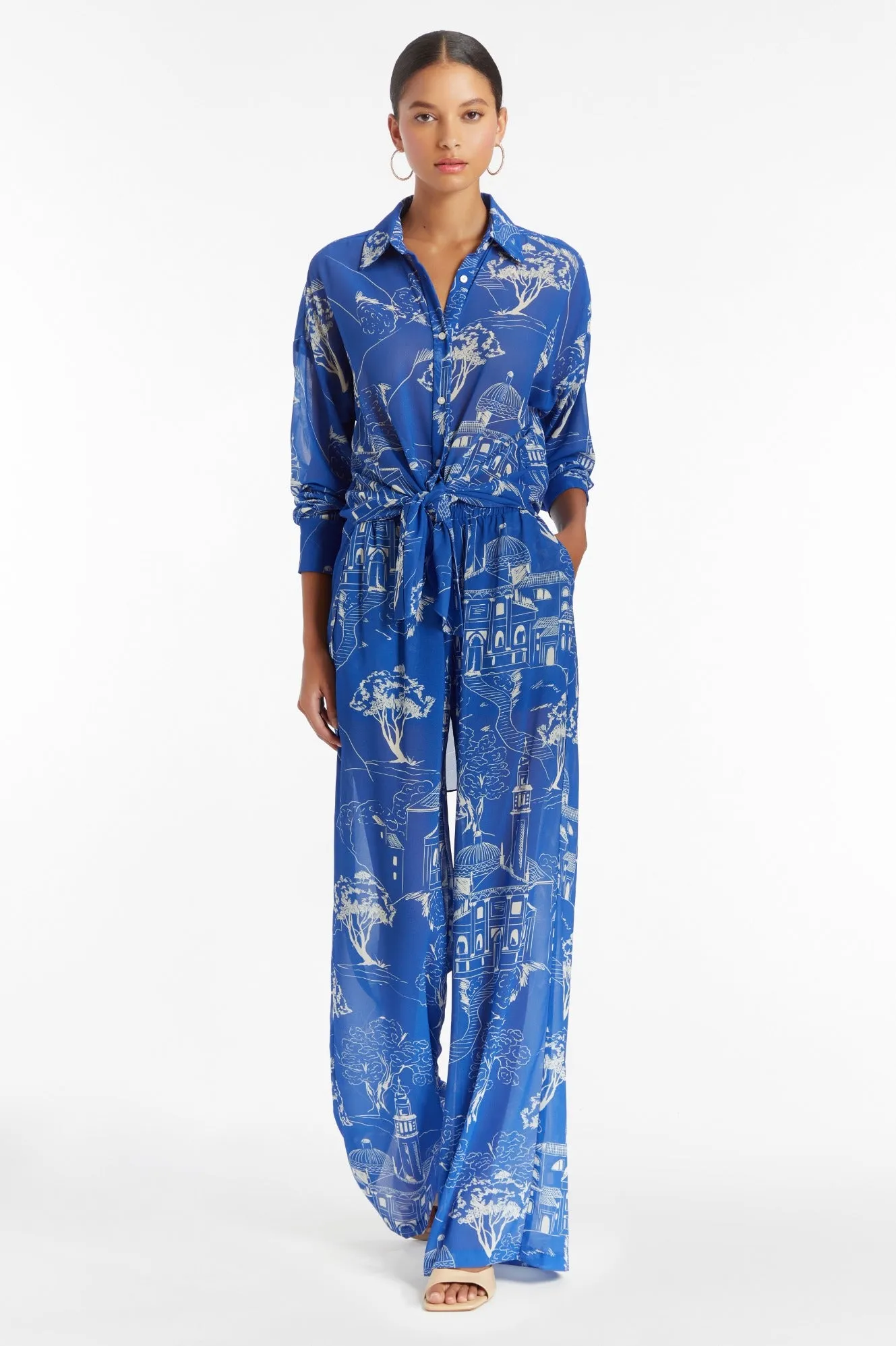 Vera Pants in Yorkshire Print sold by Amanda Uprichard product image thumbnail 5