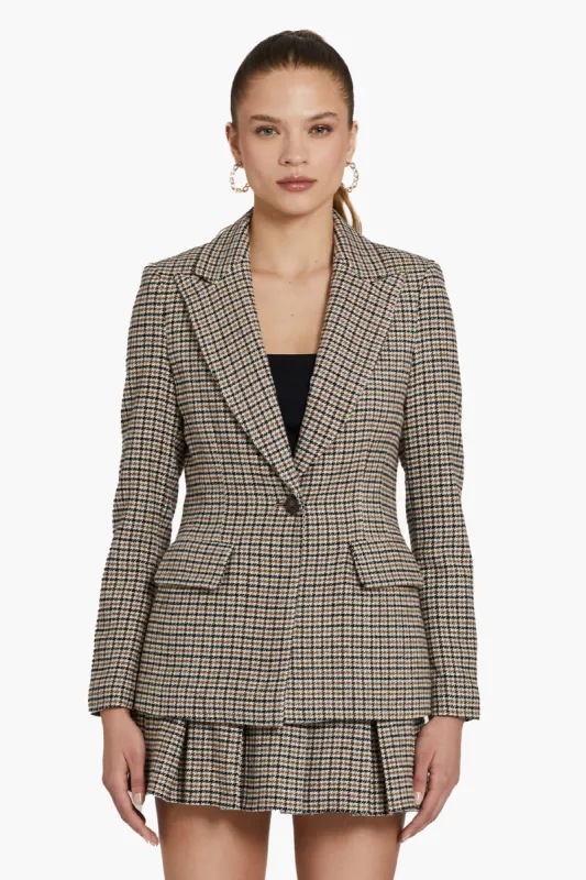 Aldridge Blazer in Houndstooth sold by Amanda Uprichard