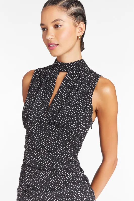 Kimora Dress in Casablanca Dot Print made by Amanda Uprichard