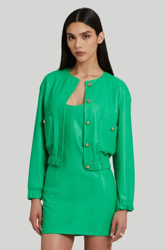 Rocco Jacket in Faux Leather sold by Amanda Uprichard