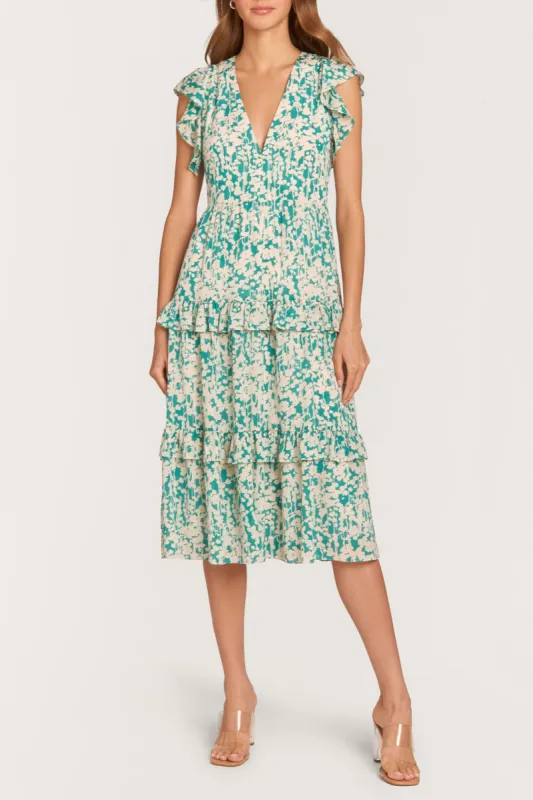 Chamomile Dress in Willow Print sold by Amanda Uprichard