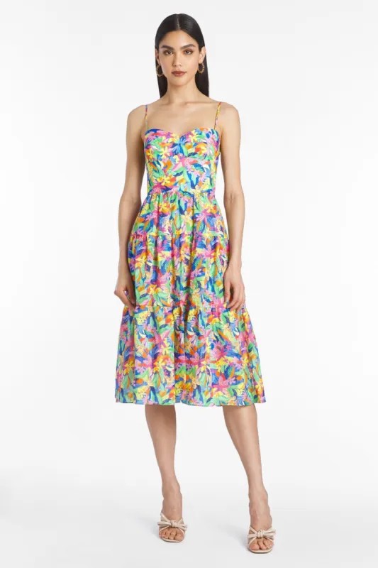 Tula Dress in Paradiso Print sold by Amanda Uprichard