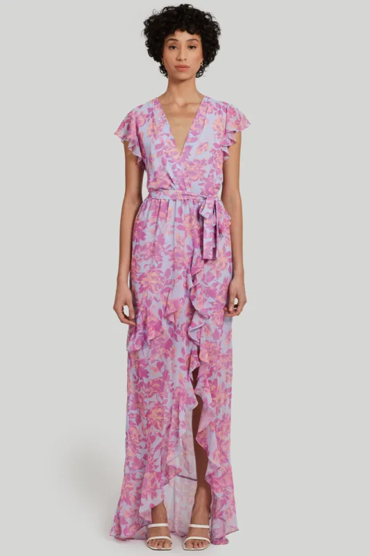 Johanna Maxi Dress in Midsummer Print sold by Amanda Uprichard