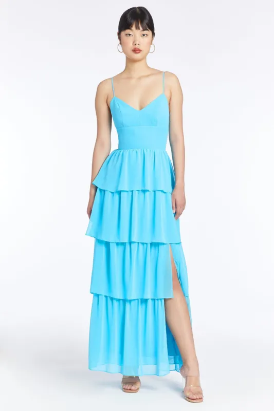 Thaddea Maxi in Chiffon sold by Amanda Uprichard