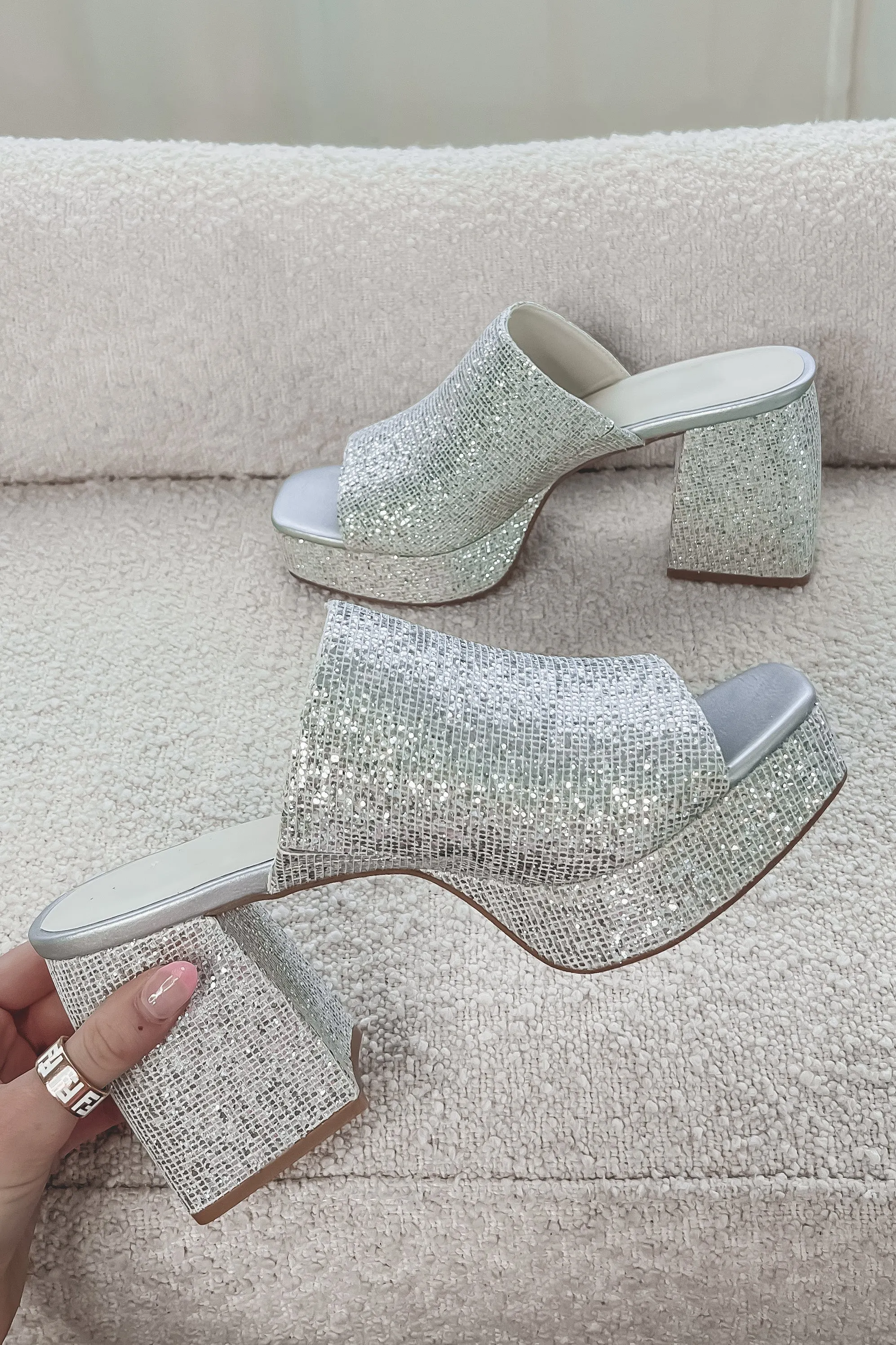 DEAL My Pumps Sparkle Mule Heels sold by Amazing Lace product image thumbnail 3