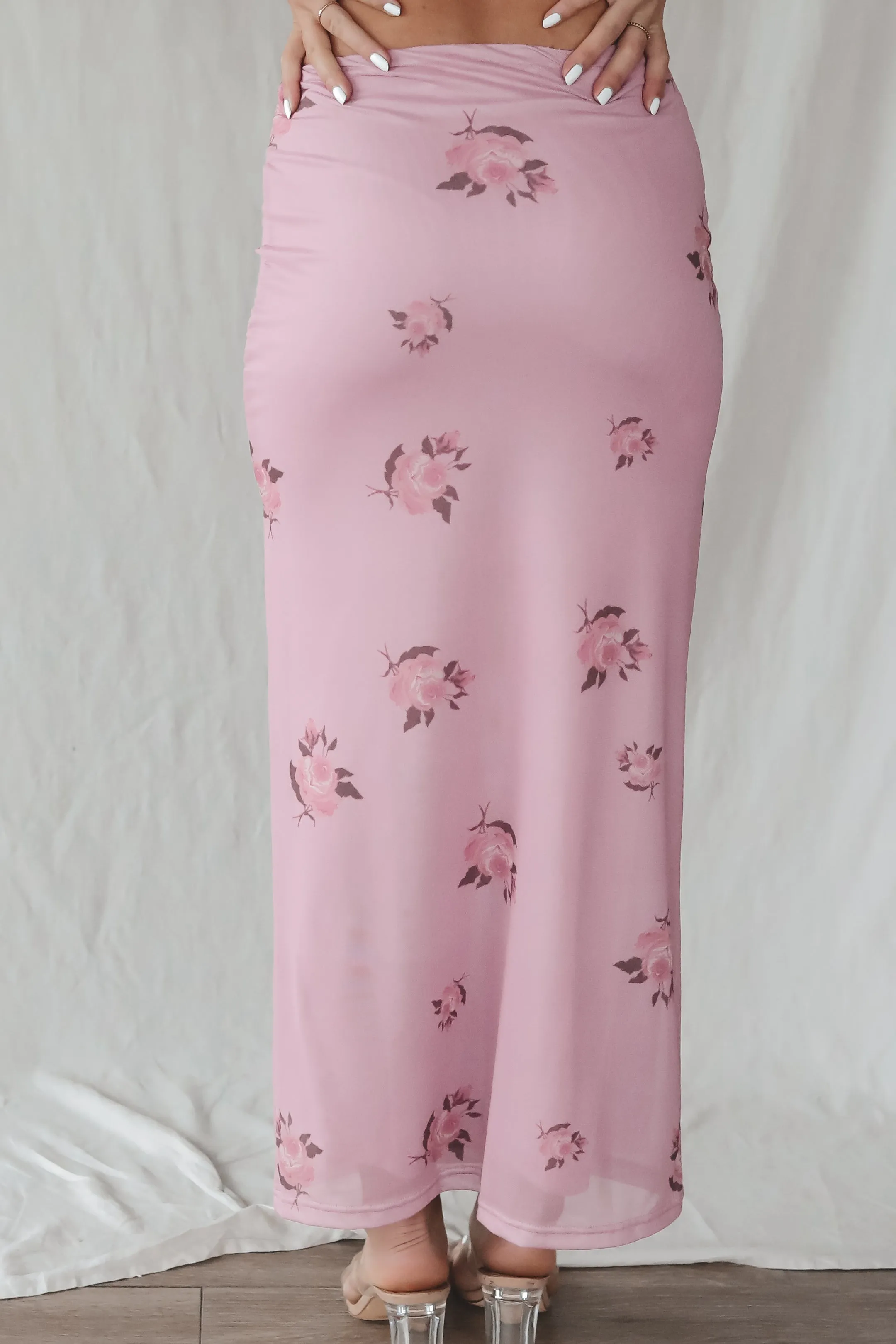 DEAL Keep My Promises Purple Floral Maxi Skirt sold by Amazing Lace product image thumbnail 5