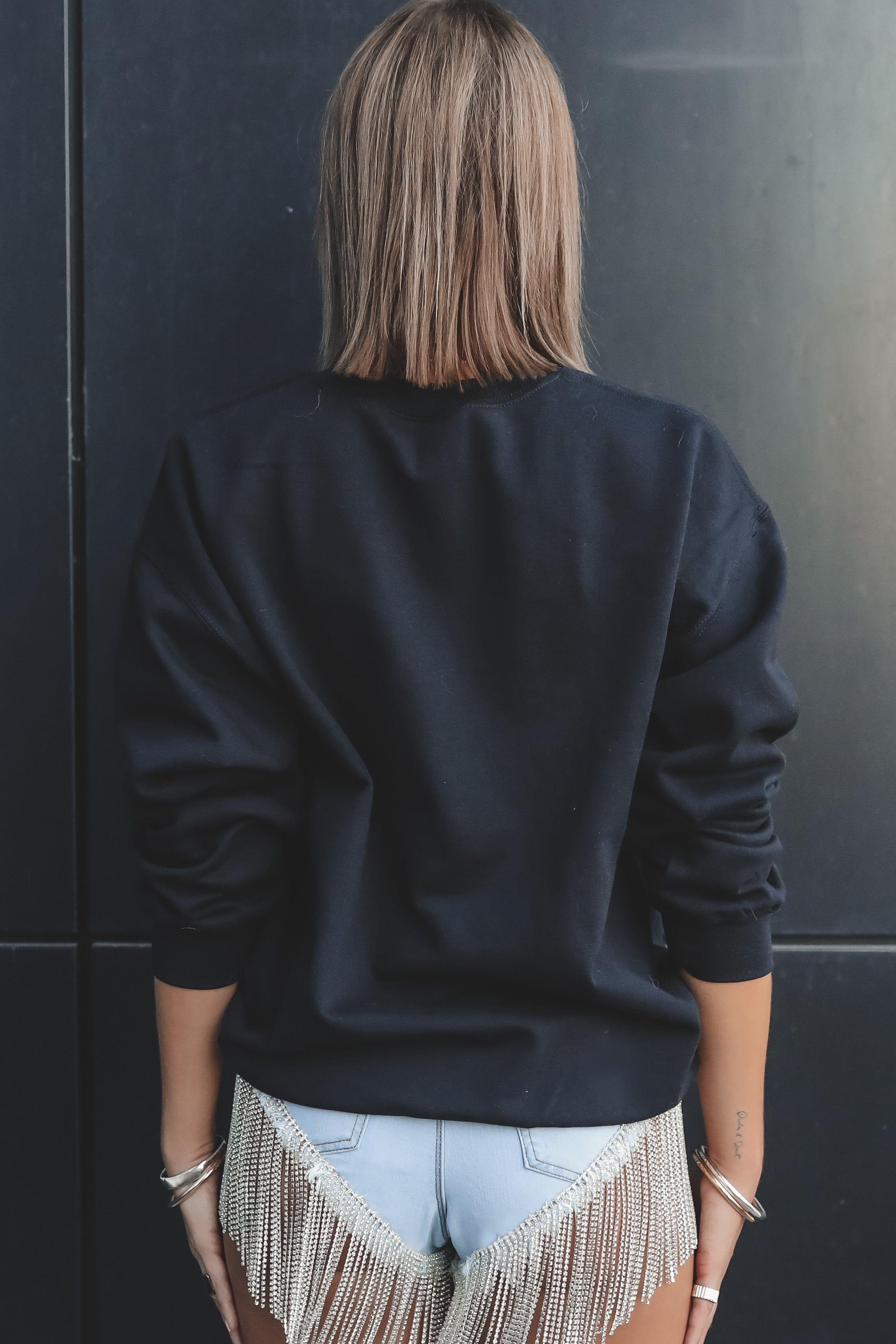 Skelly Hands Crewneck Pullover sold by Amazing Lace product image thumbnail 4