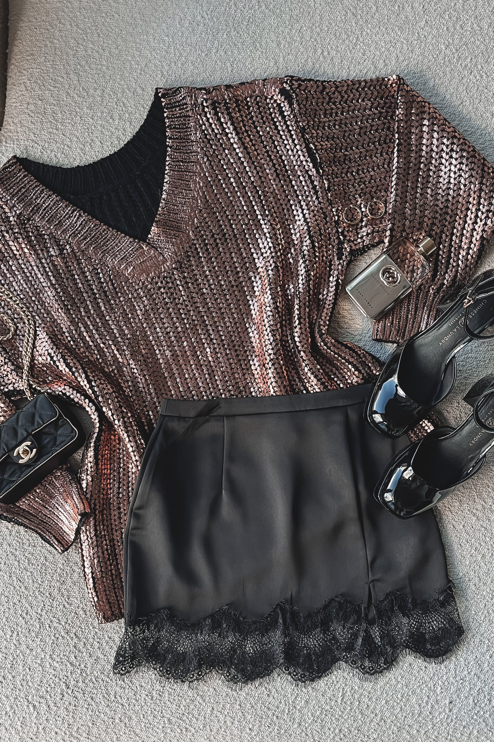 If It Were Up To Me Black Mini Skirt sold by Amazing Lace product image thumbnail 8