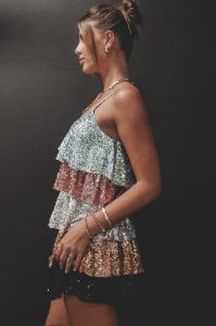 DEAL Eyes Full Of Bling Sequins Tiered Dress sold by Amazing Lace