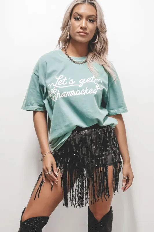 Let’s Get Shamrocked Green Graphic Tee sold by Amazing Lace