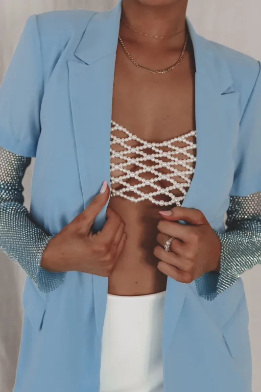 Best Of Me Beaded Pearl Bra Top sold by Amazing Lace