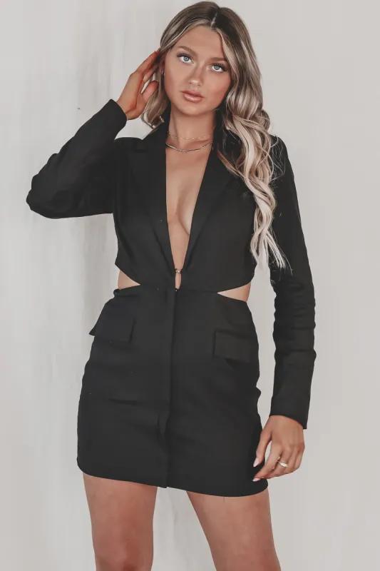 She Means Business Blazer Cutout Dress sold by Amazing Lace