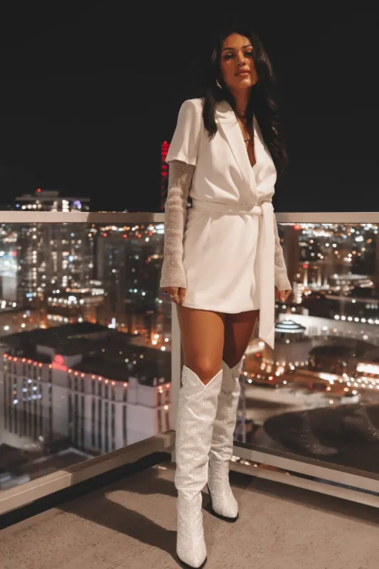 Sassy And Sophisticated Rhinestone Blazer Dress sold by Amazing Lace