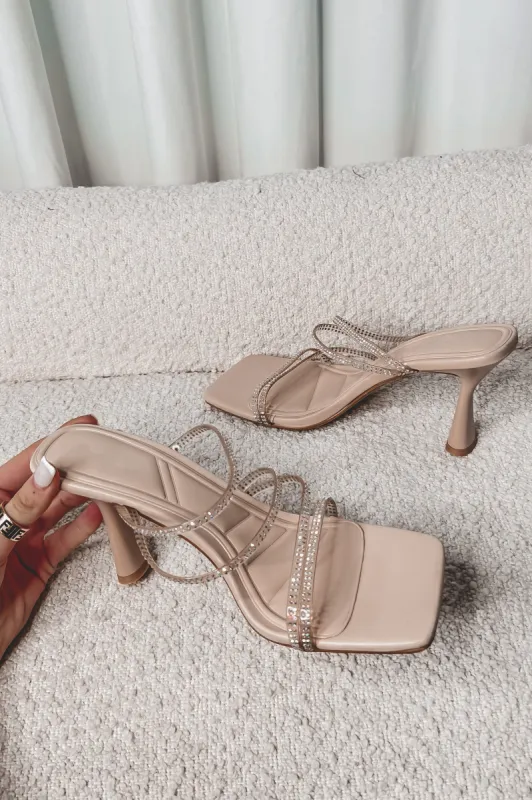 A Subtle Sparkle Slip On Skinny Heel sold by Amazing Lace