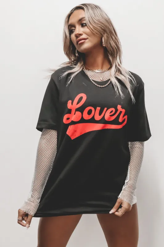 Lover Graphic Short Sleeve Tee sold by Amazing Lace