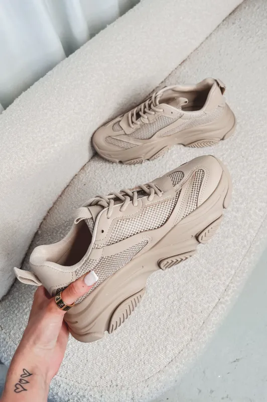STEVE MADDEN Tan Possession Sneaker sold by Amazing Lace