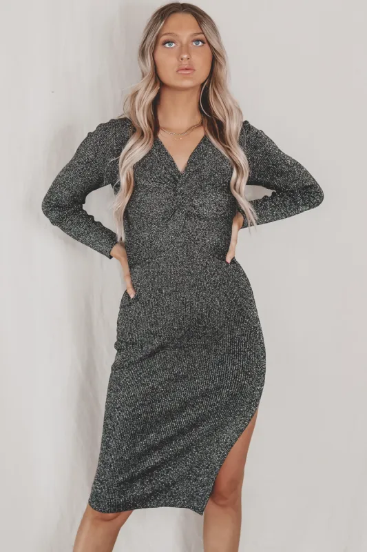 SAGE THE LABEL Moment Twisted Midi Dress sold by Amazing Lace