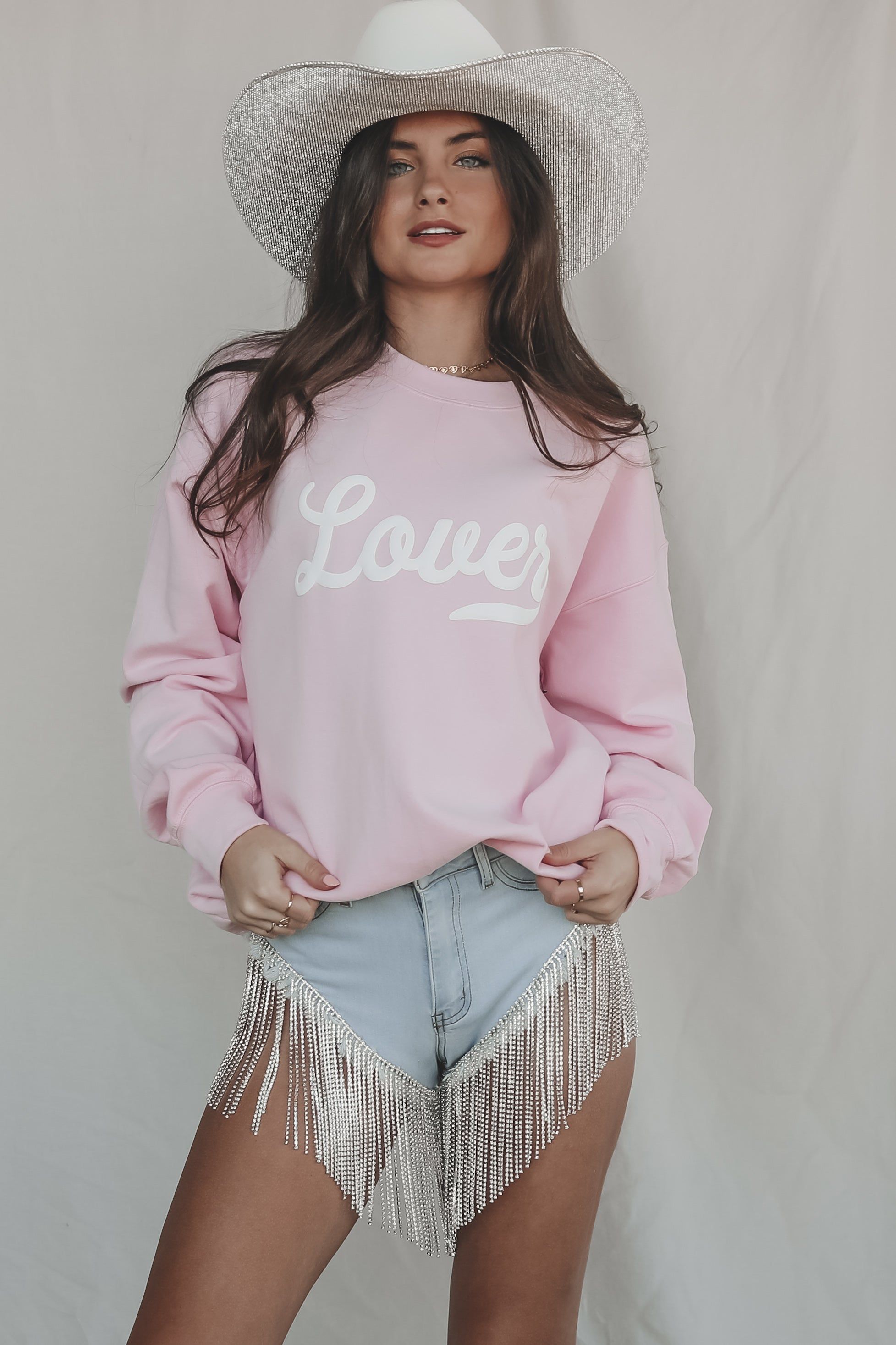 In Our Lover Pink Pullover sold by Amazing Lace
