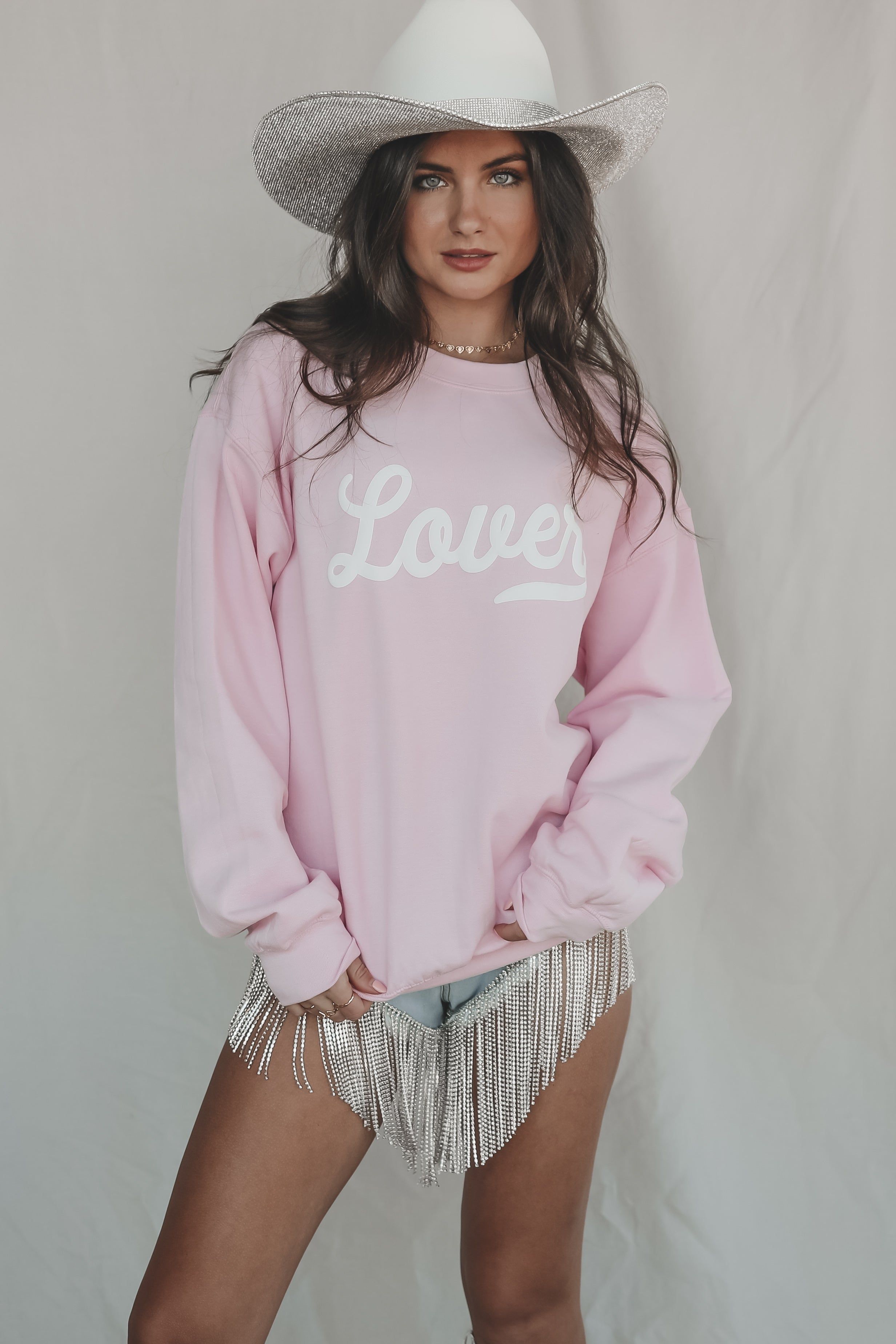 In Our Lover Pink Pullover sold by Amazing Lace product image thumbnail 2