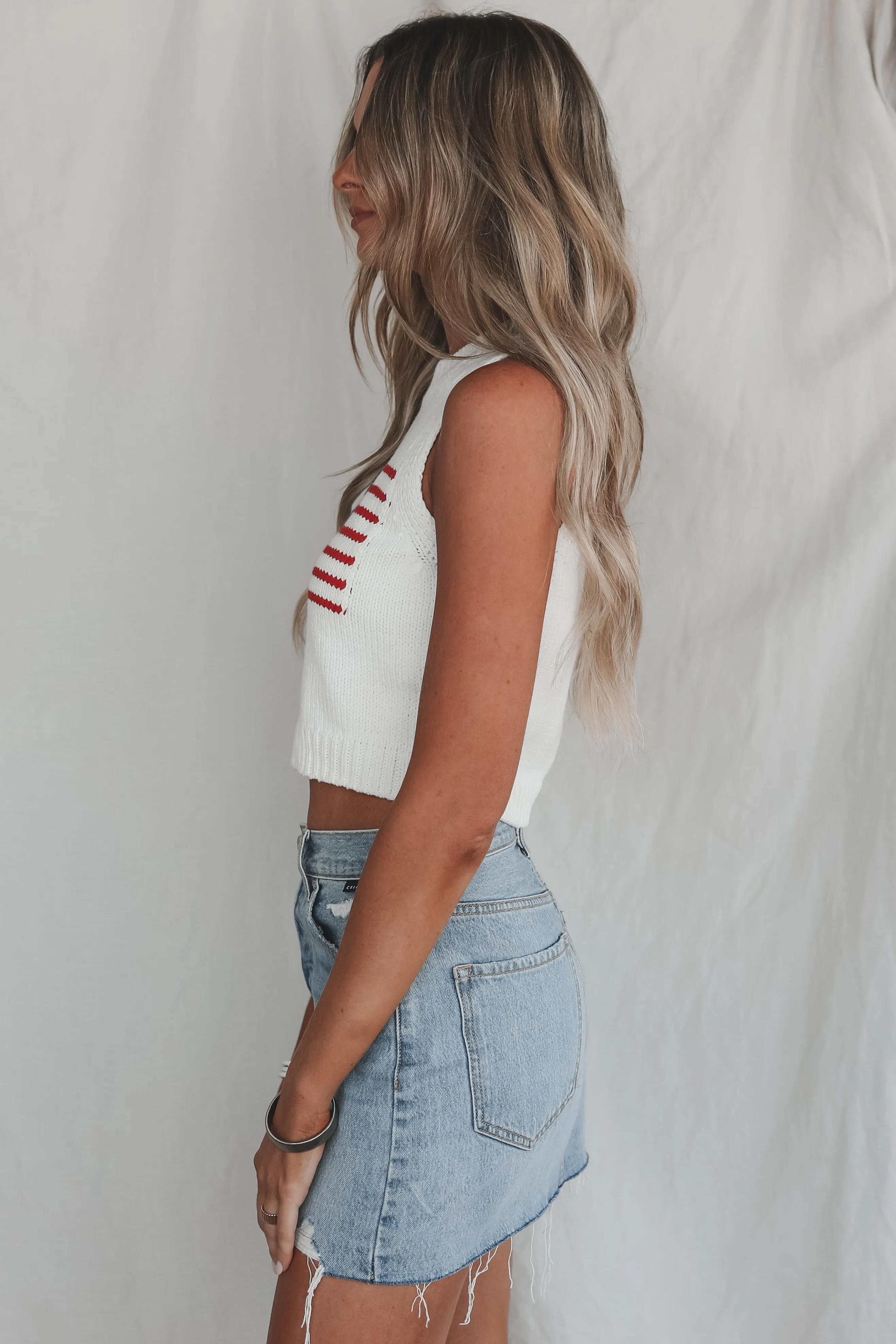 Pride And Pretty USA Knit Tank sold by Amazing Lace product image thumbnail 4