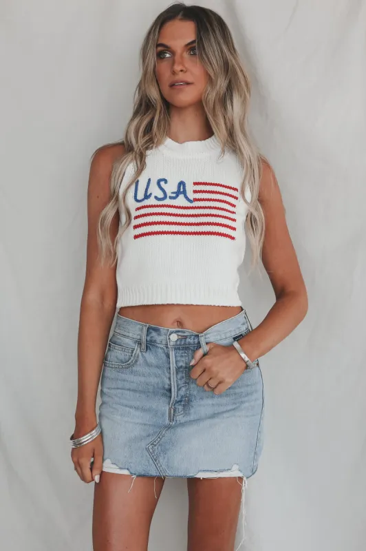 Pride And Pretty USA Knit Tank sold by Amazing Lace