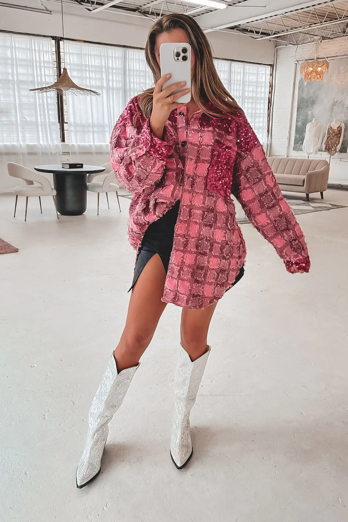 Disco Cowgirl Silver Jeweled Boots sold by Amazing Lace product image thumbnail 3