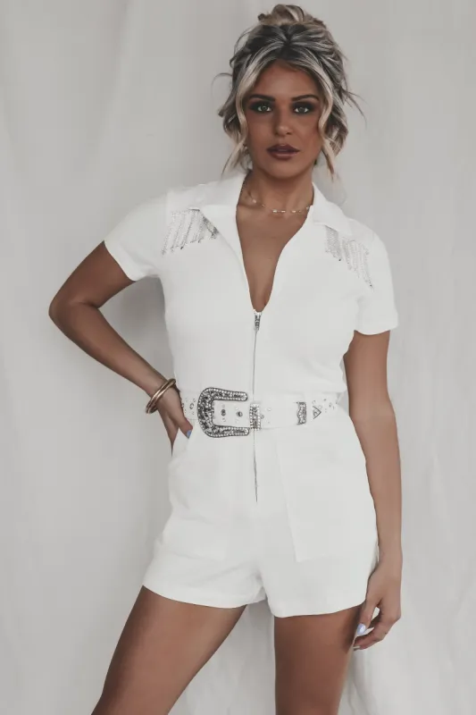 SHOW ME YOUR MUMU Outlaw Romper sold by Amazing Lace