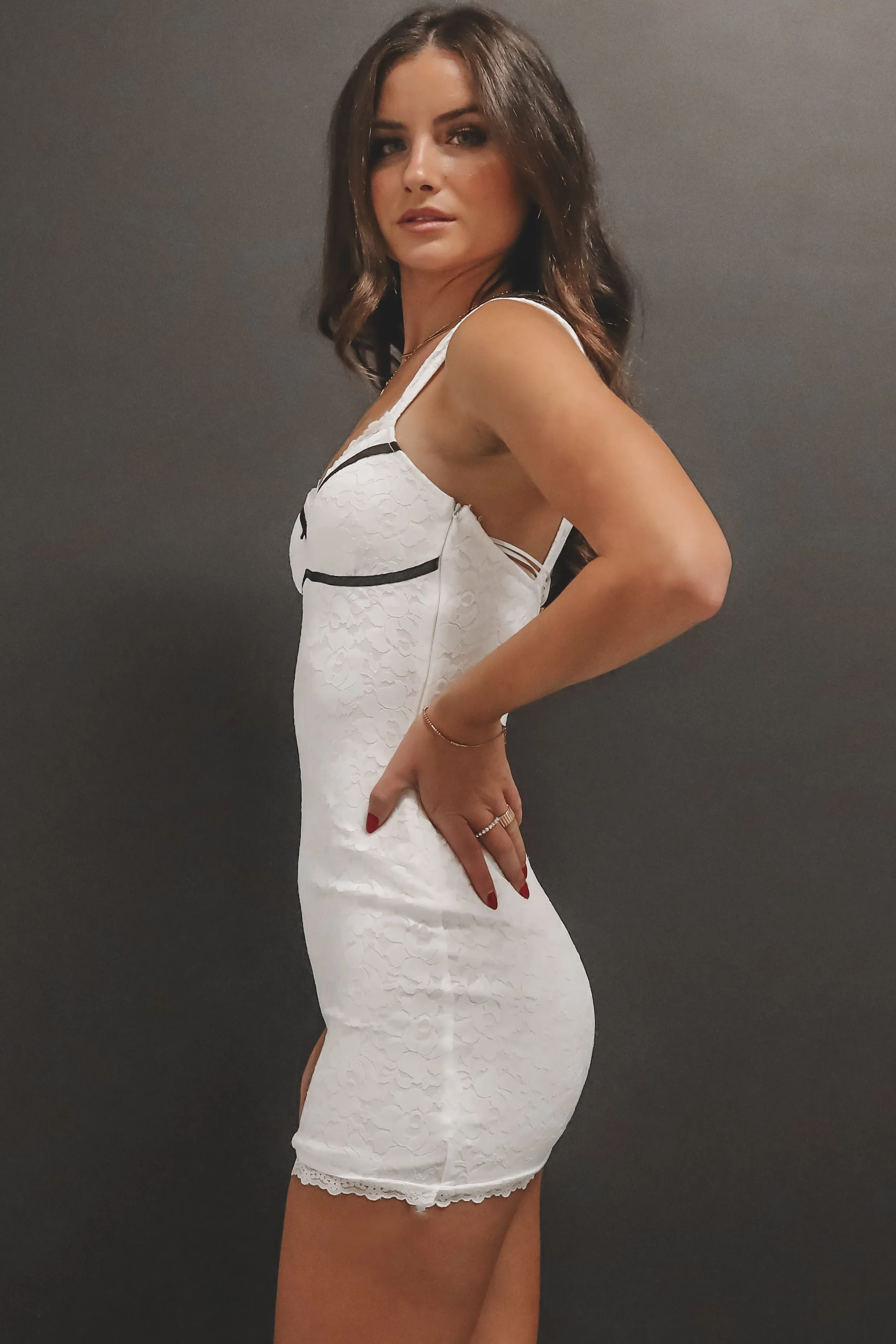 DEAL In A Daze Lined Lace Mini Dress sold by Amazing Lace product image thumbnail 3