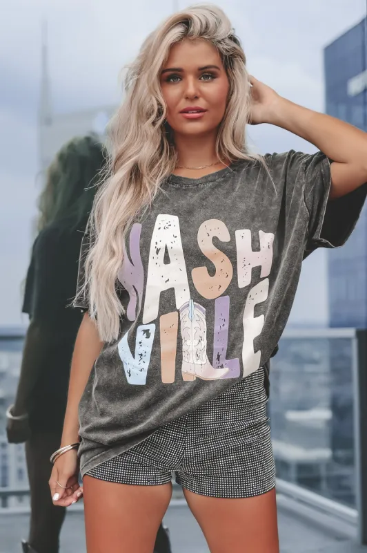 DEAL It Was Always Nashville Oversized Tee sold by Amazing Lace