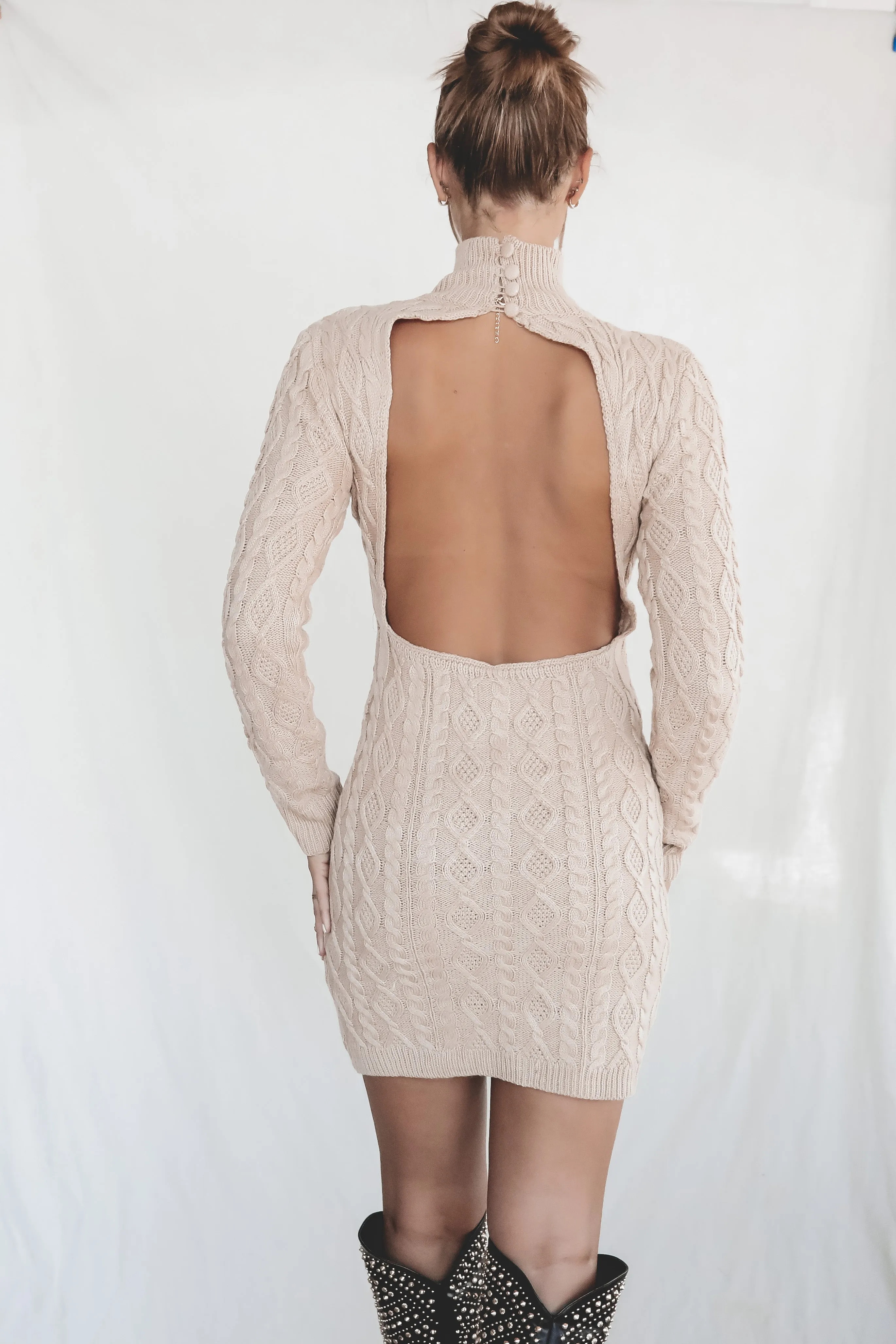 The Sweetest Of Them All Backless Sweater Dresses sold by Amazing Lace product image thumbnail 4
