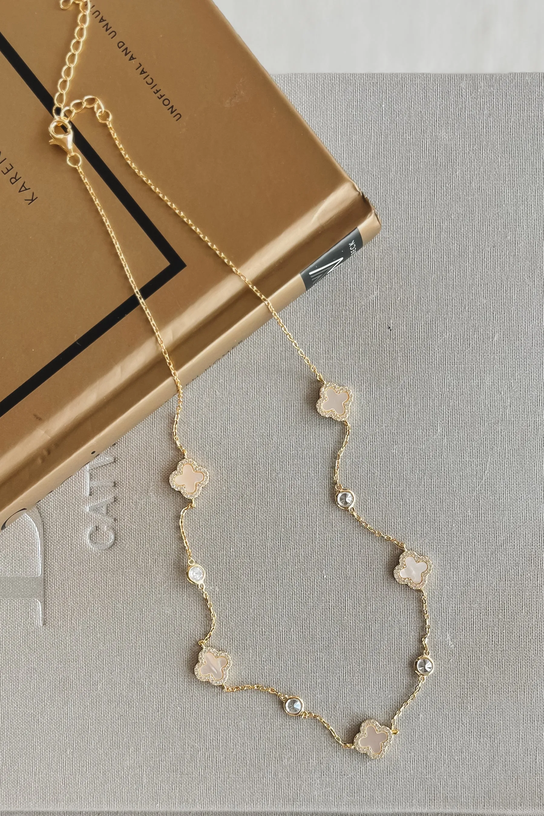 Call Me Classy Sterling Silver Clover Necklace sold by Amazing Lace product image thumbnail 3