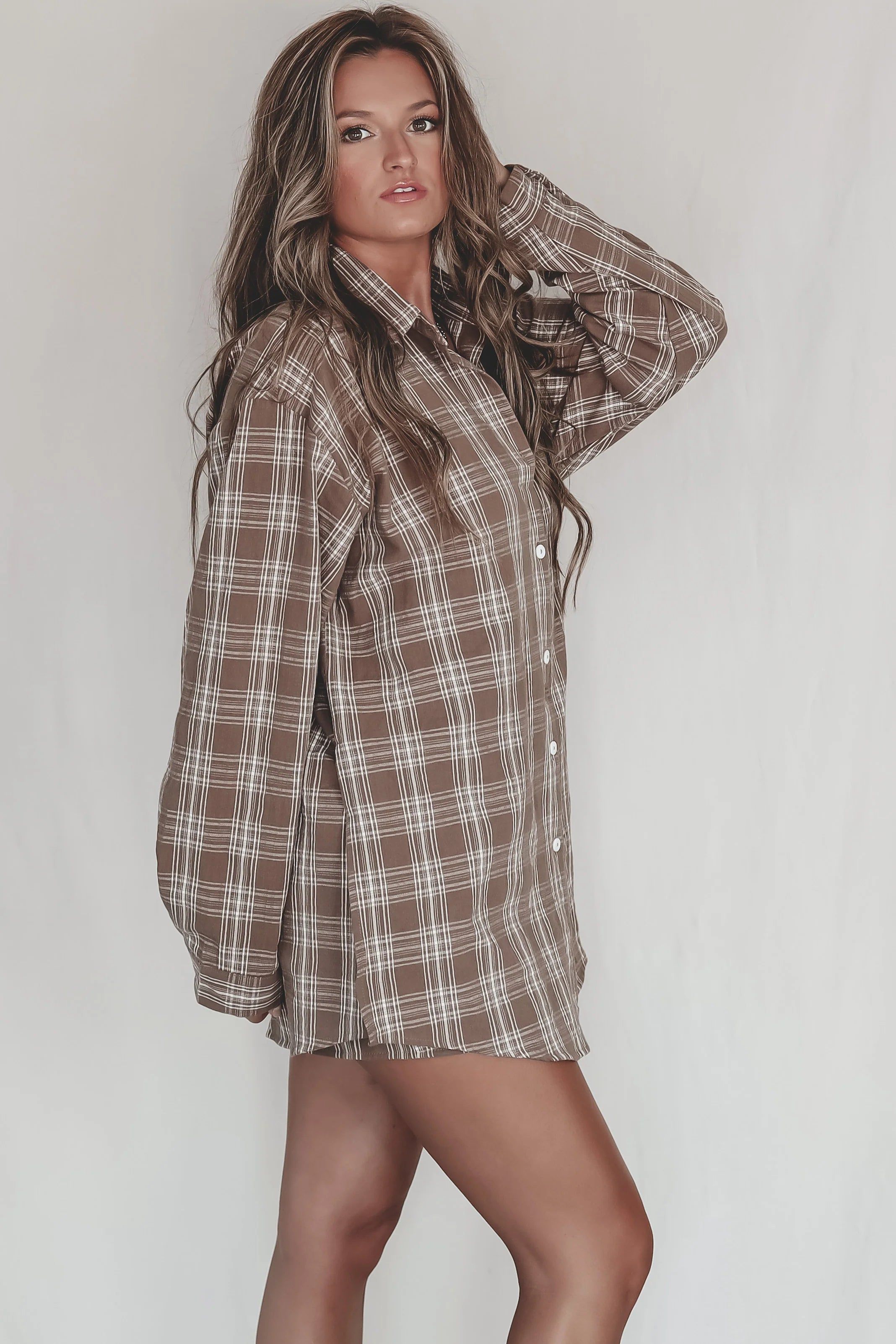 HOLIDAY DEAL 60% OFF ❄️☃️ Cute Girl Cute Toffee Oversized Flannel Romper sold by Amazing Lace product image thumbnail 4