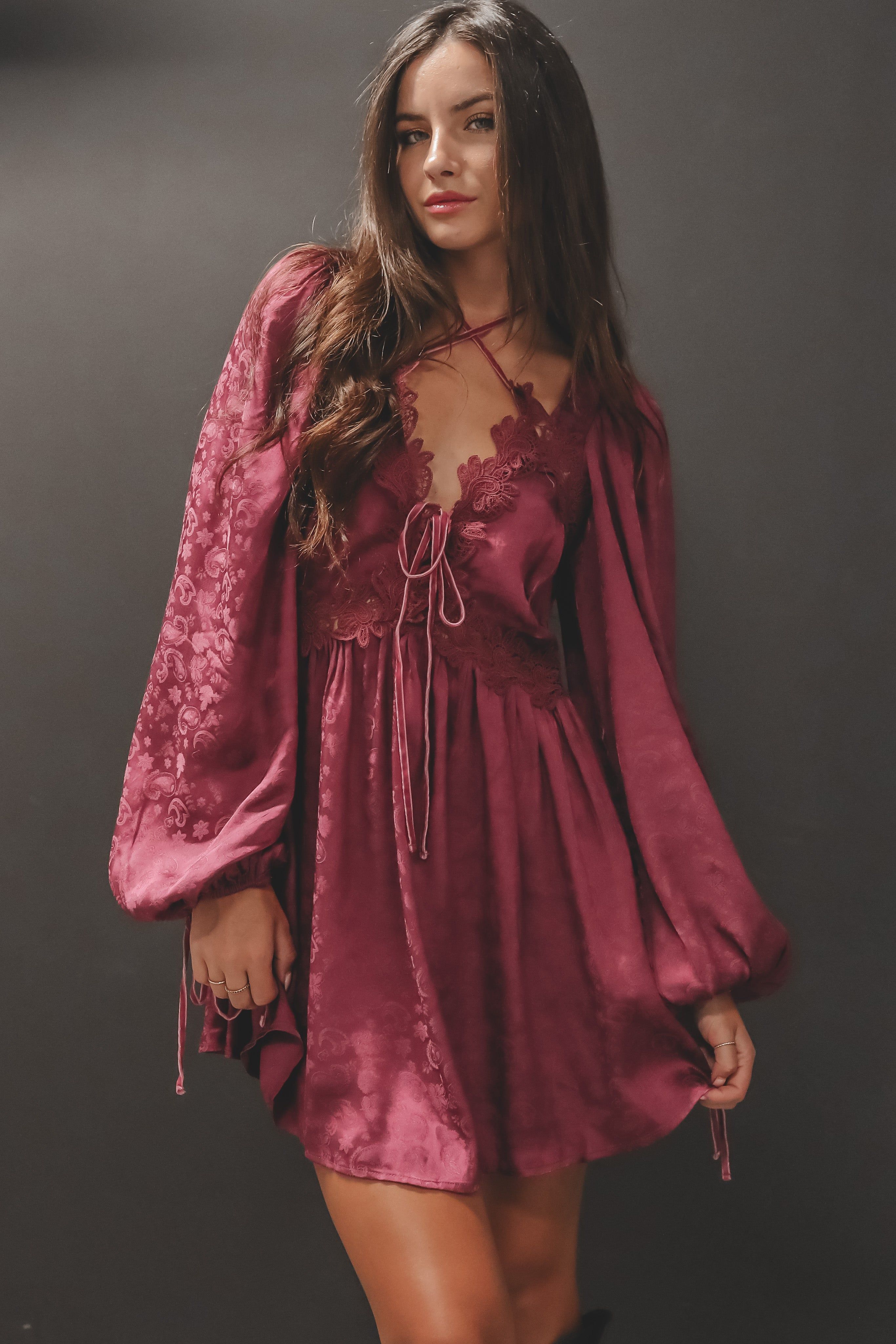 FOR LOVE & LEMONS Henley Mini Dress sold by Amazing Lace product image thumbnail 3