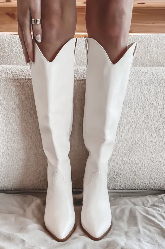 BILLINI Novena Off White Western Boots sold by Amazing Lace